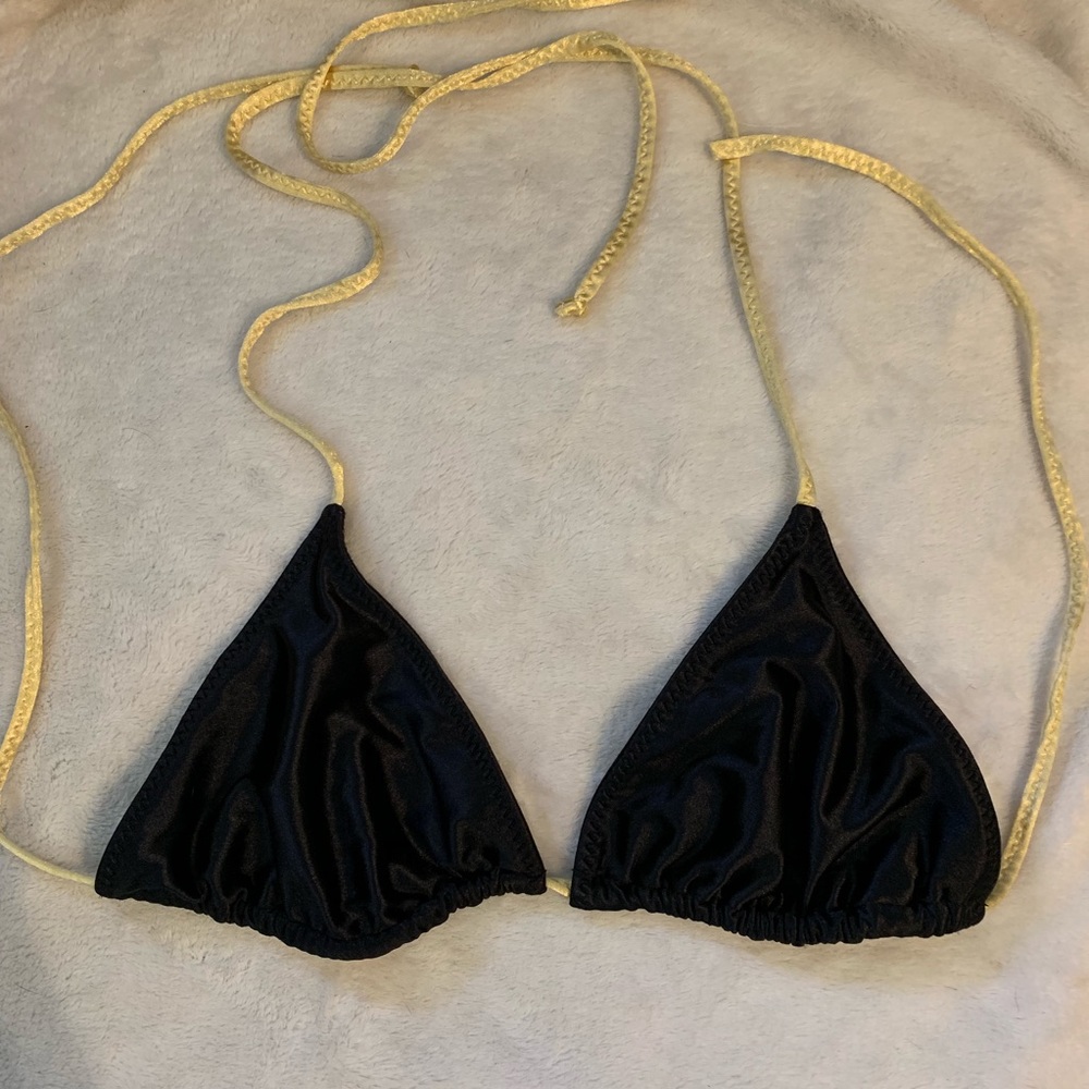 Bikini Top Black & Gold
